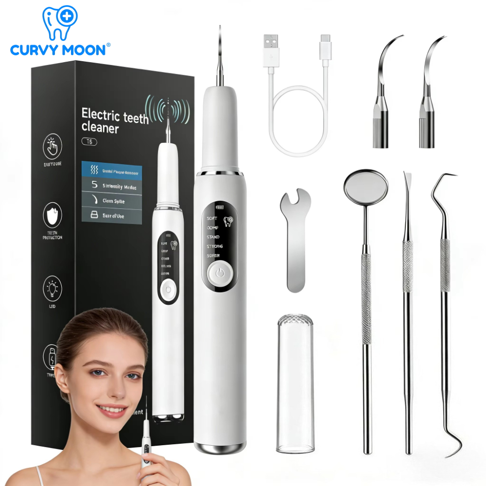 Veterinary Dental Scaler - CURVY MOON T6 Electric Tooth Cleaner