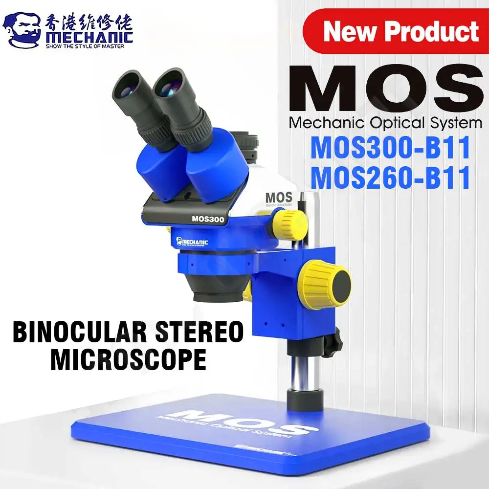 Veterinary Microscope Binocular - MECHANIC MOS260-B11/MOS300-B11HD Binocular/trinocular Stereo Microscope for