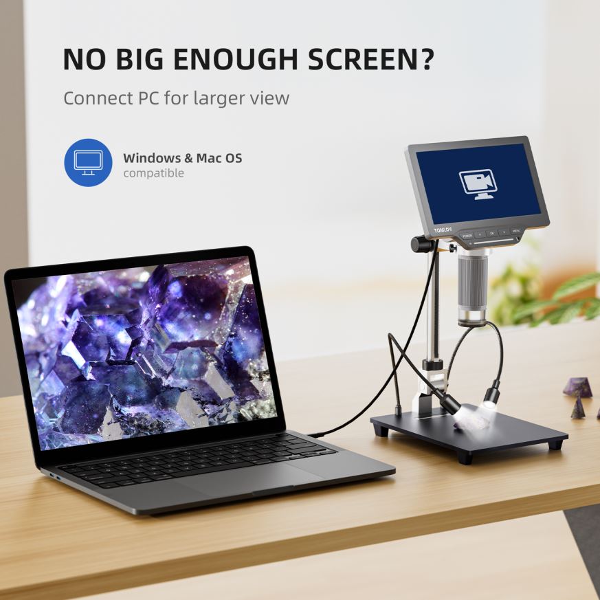 TOMLOV Digital USB Microscope  - Veterinary Microscope Binocular review and price