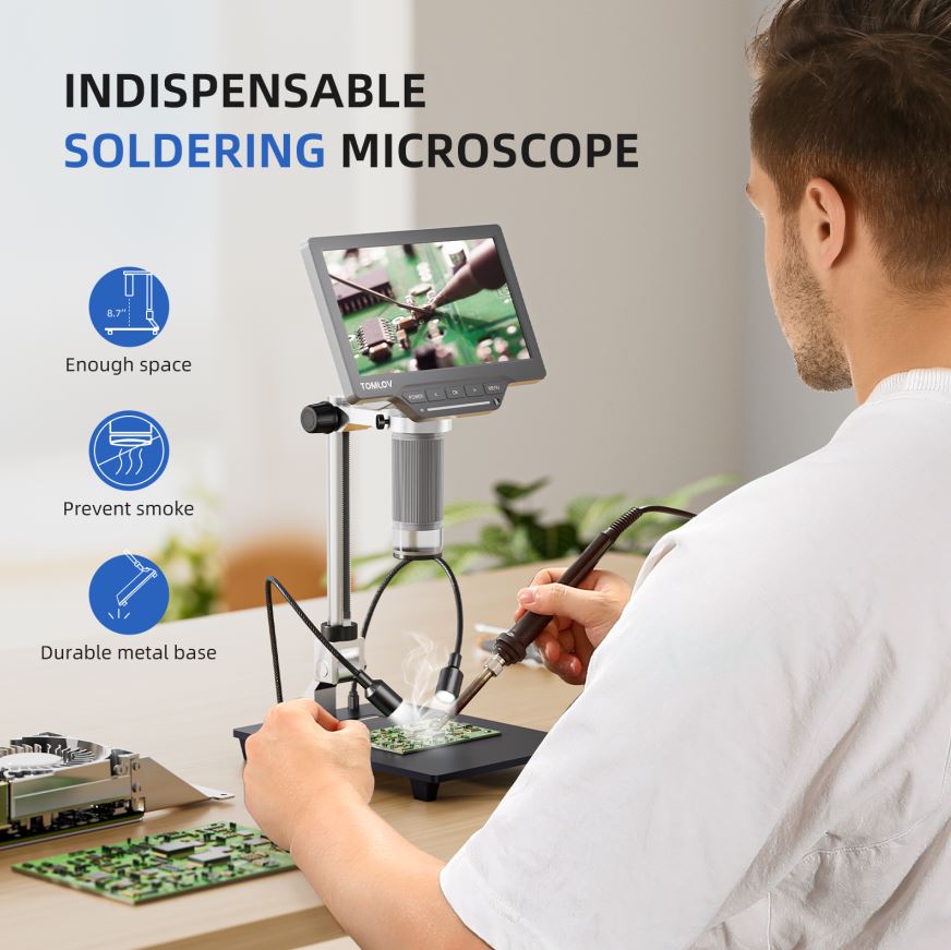 TOMLOV Digital USB Microscope  - Veterinary Microscope Binocular review and price