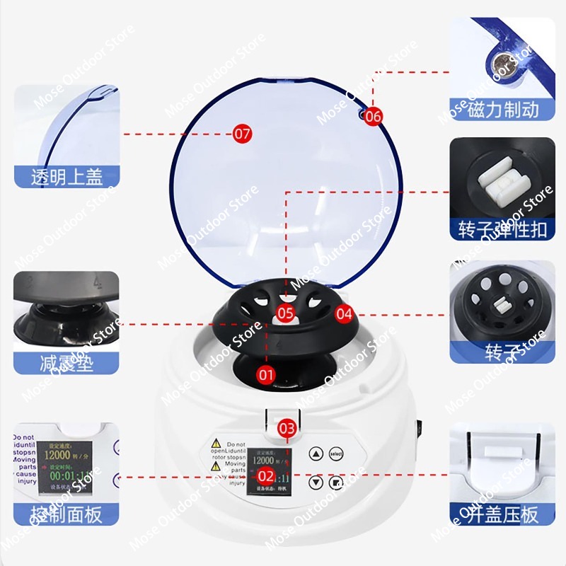 Mini centrifuge Digital displa - Veterinary Centrifuge Lab review and price