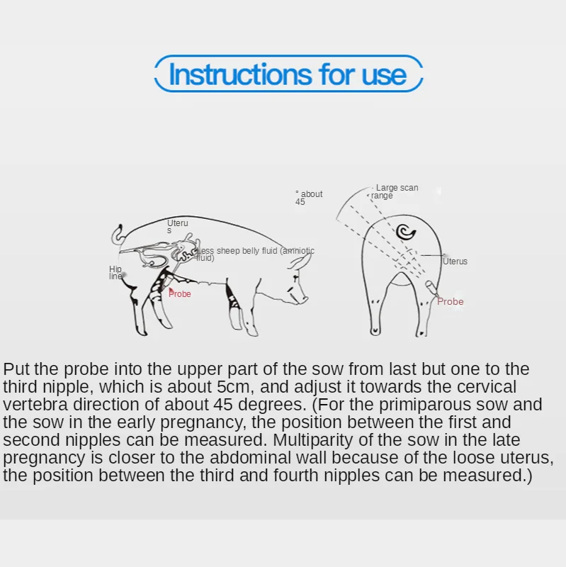Economical 1800A Portable Vete - Livestock Ultrasound Pregnancy review and price