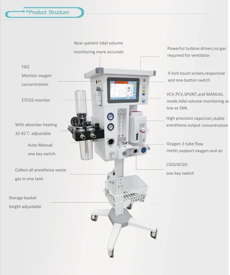 DA1200V9 Intelligent Pet Respi - Veterinary Anesthesia Machine review and price