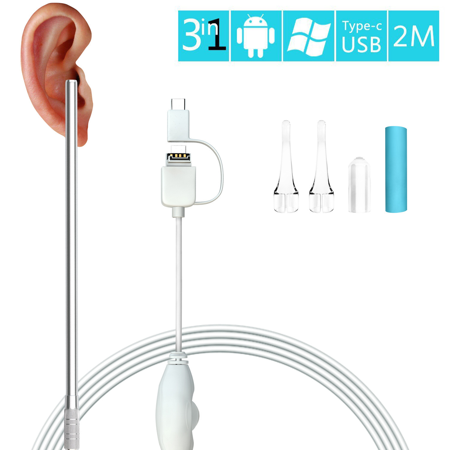 3 in 1 Ear Scope Cleaner Endos - Veterinary Otoscope review and price